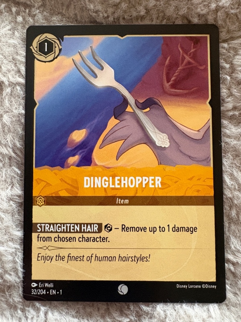 Disney Lorcana dinglehopper 32/204 The First Chapter